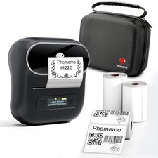 Phomemo Label Maker, M220 Thermal Label Printer, 80mm Portable Bluetooth Barcode picture