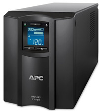 APC Smart-UPS C 1000 SMC1000 1000VA 600W LCD Tower UPS  w/ cable and Battery  picture