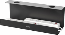 VIVO Black 17 Inch Extra Deep Cable Management Tray, DESK-AC16-1C picture