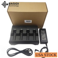 🔥4-Slot Battery Charger for Zebra DS3678 DS3600 LI3678 LI3600 SAC3600-4001CR 🔥 picture