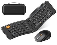 Ergonomic Foldable Keyboard , XKM03 Portable Folding Bluetooth Keyboard Combo... picture