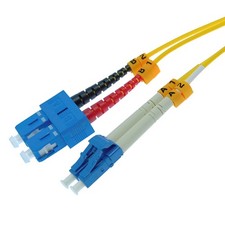 66ft LC/SC Single-Mode Duplex Fiber Optic Cable 9/125 Yellow 20 Meter Networking picture