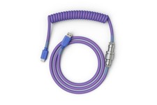 GLORIOUS Coiled Keyboard Cable USB-C to USB-A Artisan Braided 4.5ft Nebula picture
