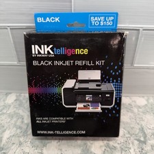 INKtelligence Black Inkjet Refill Kit Ink Cartridge Compatible With All Inkjet picture
