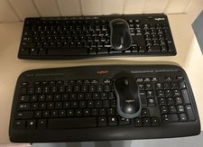 LOT of  3  Wireless Mouse, 2 x Logitech M185 + 1 Dell , + 2 wireless keyboards picture