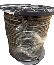 Prysmian 5136100 1000' General Cable 4 PR 24AWG Black Cat 5e Gell Filled Cracked picture