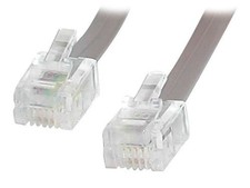 Startech IT RJ25FT 25ft RJ11 Male Telephone Modem Cable Gray picture