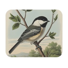 Black-Capped Chickadee Mouse Pad bird watcher avian desk office nature picture