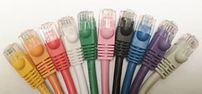 Cat6 UTP copper patch cable booted 1ft 2ft 3ft 5ft 6ft 7ft 10ft Lot of 1,5,10 picture