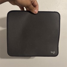 Logitech Mouse Pad Black Plain 9 x 8  in picture