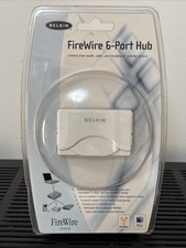Belkin 6 Pin FireWire 6-Port Mini Hub F5U526-APL MAC PC New Old Stock Sealed picture