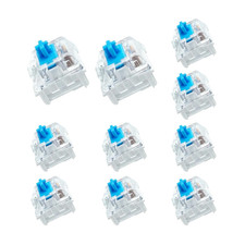 Blingkingdom 10 PCS Blue Switch Replacement 3 PIN Mechanical Keyboard Switches, picture