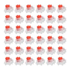 36pcs Red Keyboard Switches 3-Pin 45gf Linear Keyboard Switch Replacement picture