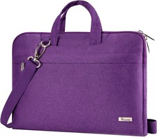 Sleeve for 17 17.3 Inch Laptop, Slim Waterproof Shoulder Hand Bag, Purple picture