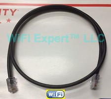 50-200' BLACK Patch PoE CAT5e Jumper Cable MADE IN USA picture