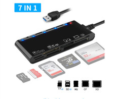 7-IN-1 USB 3.0 Memory Card Reader High-Speed Adapter for Micro SD SDXC CF SDHC picture