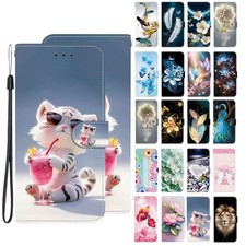 Flower Butterfly Tiger Wallet Phone Case for Samsung A57 A06 A70 A25 A51 A30 A07 picture
