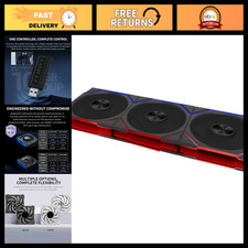 120mm ARGB PWM Fans - 3 Pack, Reverse Blade Design, Black Cooling Solution picture