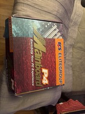ECS P4VXASD2 Socket 478 Motherboard w/ AGP DDR - New Old Stock - Sealed Box picture