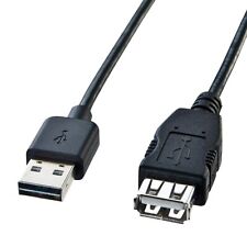 Sanwa Both Sides Make USB Extension Cable (A-A Female) 0.5m Black KU-REN05 picture