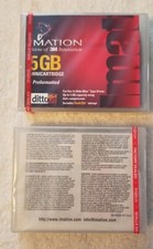 Ditto Max tape drive mini Cartridge 5GB preformatted Imation 3M NEW (2X lot) picture
