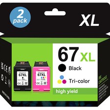 High Yield 67XL XXL Ink Cartridges for HP Deskjet 2700e 2800e 2752e Envy 6000 picture