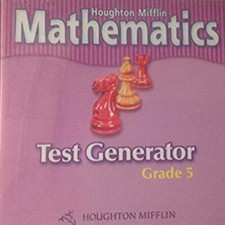 Houghton Mifflin Mathematics: Test Generator: Grade 5 PC MAC CD create custom  picture