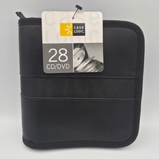 Case Logic 28 Disc CD DVD Wallet Storage Case Binder Black EKW28 New picture