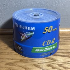 Fujifilm CD-R 50 Pack 80 min 700MB/MO 48X Blank CD Discs CDR  Made In Japan picture