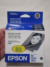 Epson T034820 Matte Black Ink Cartridge for Stylus Photo 2200 Printer GENUINE picture