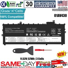 ✅LOT Battery 01AV430 01AV494 for Lenovo ThinkPad X1 Carbon 5th Gen 6th Gen 57Wh picture