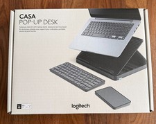 Logitech Casa Pop-Up Desk Foldaway w/ Stand, Keyboard, Touchpad NEW Classic Chic picture