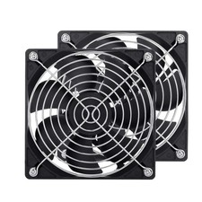 2-Pack 120mm Fan DC 12V Computer x120mm x 25mm 2-Pin 120x120x25mm  picture