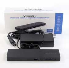 VisionTek VT2500 4K Multi Display MST Dock USB-C Docking Station 901381 picture