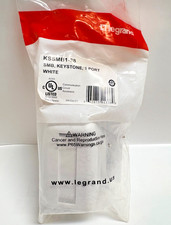 Legrand Keystone Surface Mount Box Plastic White Single Port KSSMB1-88 picture