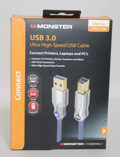 Monster Essentials USB 3.0 Ultra High Speed Cable – 7FT / 2.13M – BLUE – New picture