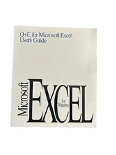 Q+E For Microsoft Excel Users Guide - Microsoft Excel For Windows Manual picture