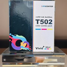 OFFICENTER T502 Refill Ink Bottles Color Combo Cyan Magenta Yellow For Epson In… picture