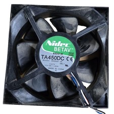 2pcs Nidec Beta V TA450DC 12V DC Cooling Fan 3-Wire 6-Pin Connector Brushless picture