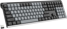 Black Mechanical 2.4G USB Wireless Keyboard Tactile Brown Switches Pad picture