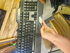 havit HV-KB558CM Backlit Wired Gaming Keyboard, Black English QWERTY picture
