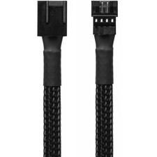 CRJ Micro 4-Pin GPU Fan Header Adapter Cable - 12-inch (30cm), Black Sleeved ... picture