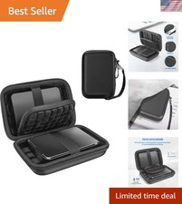Lightweight Dual Hard Drive Case with Mesh Pocket for Accessories - Black picture