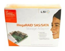 LSI00180 MegaRAID 8708EM2 PCI-E SAS SATA RAID Controller New Retail Package picture