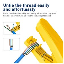 4-In-1 RJ45 Network Cable Tool With Cutting,Stripping,Untangling, And picture