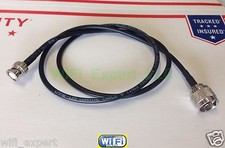 TIMES Microwave® LMR195 2 FEET RF Pigtail Cable N Male to BNC Male MADE IN USA picture