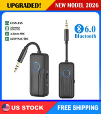 Wireless Bluetooth Receiver 3.5mm AUX Audio Stereo Music Home Car Adapter TO picture