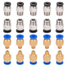 Aokin 10 Pcs PC4-M6 Pneumatic Fitting and 10 Pcs PC4-M10 Pneumatic Fitting fo... picture