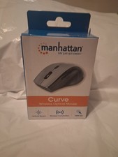 Wireless Mouse, Grey/Black, Adjustable DPI 800, 1200 or 1600dpi Manhattan Curve picture