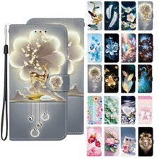 Flip Lion Butterfly Flower Card Wallet Cover Case for S26 S25 FE S24 S23 S21 S22 picture